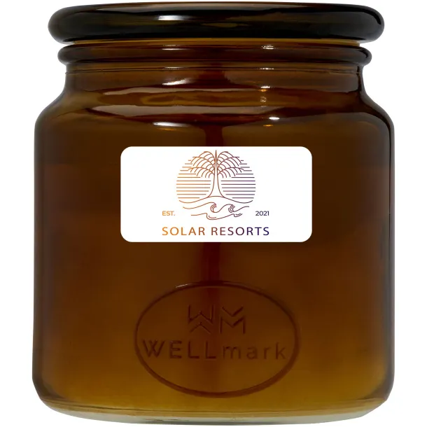 Wellmark Let's Get Cozy svijeća s mirisom cedrovine, 650 g - WELLmark Amber heather