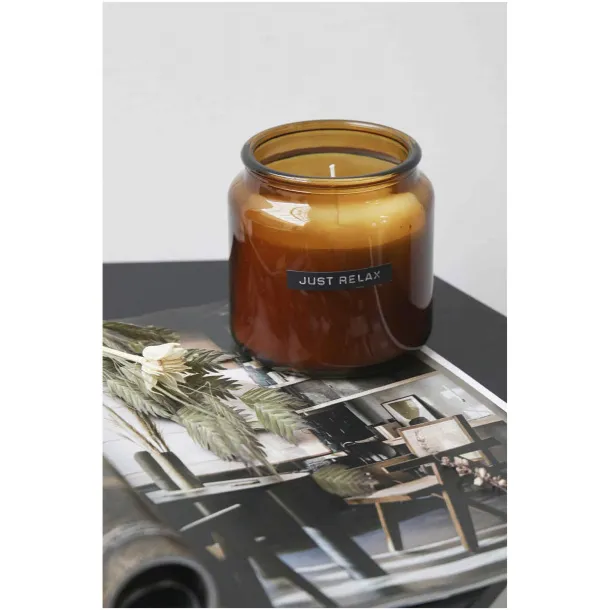Wellmark Let's Get Cozy svijeća s mirisom cedrovine, 650 g - WELLmark Amber heather
