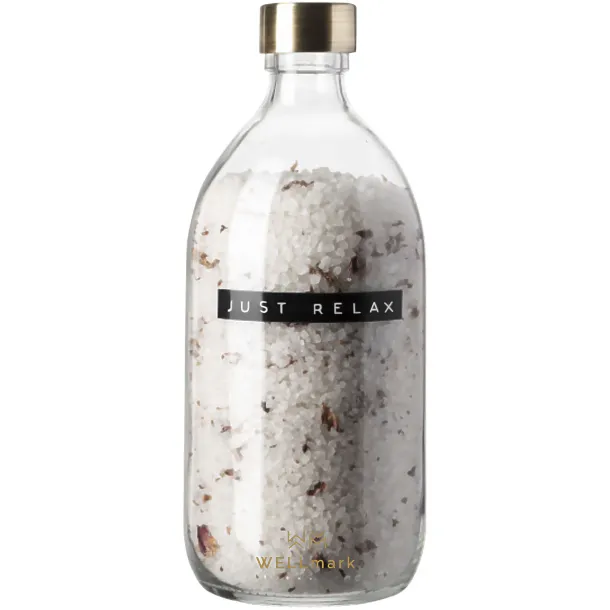 Wellmark Just Relax soli za kupanje - miris ruže, 500 ml - WELLmark Bijela