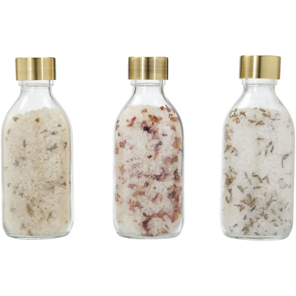 Wellmark Just Relax 3-piece 200 ml bath salt gift set - WELLmark White