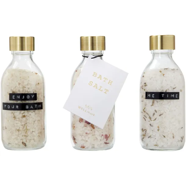 Wellmark Just Relax Poklon set za kupanje s 3 soli za kupanje, 200 ml - WELLmark Bijela