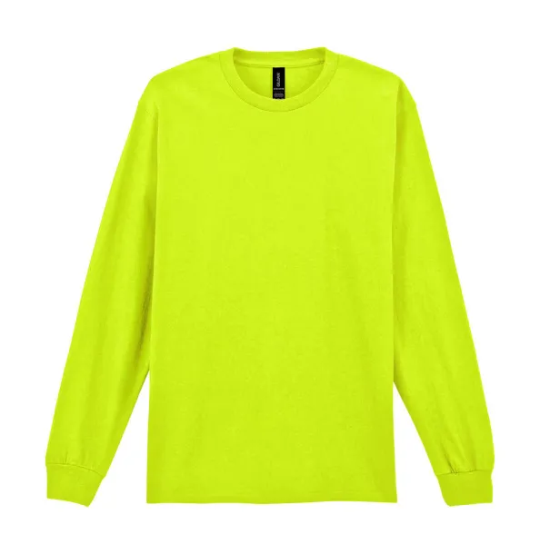  Ultra Cotton Adult T-Shirt LS - Gildan Safety Green