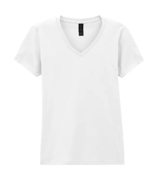  Softstyle® ženska kratka majica s V-izrezom, 144-153 g/m² - Gildan Bijela