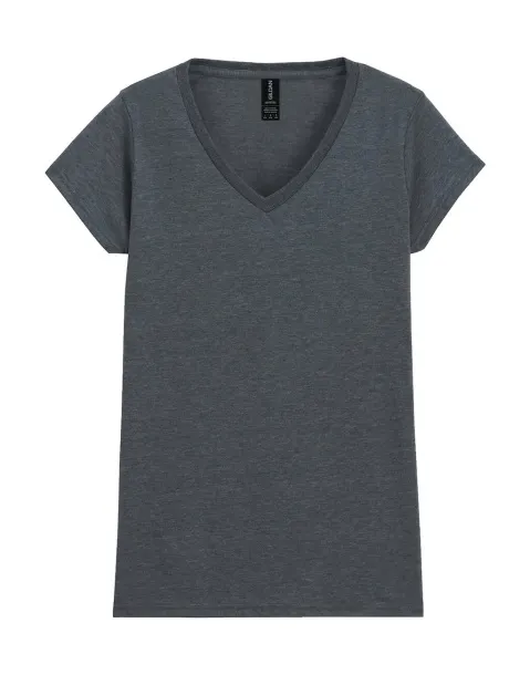  Softstyle® ženska kratka majica s V-izrezom, 144-153 g/m² - Gildan Dark Heather
