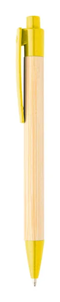 Boothic bamboo ballpoint pen Yellow Natural