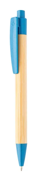 Boothic bamboo ballpoint pen Dark blue Natural