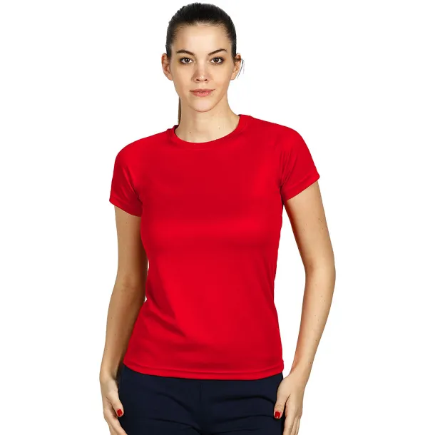 CROSSFIT LADY Ženska sportska majica kratkih rukava, 130 g/m3 Red