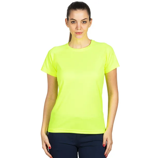 CROSSFIT LADY Ženska sportska majica kratkih rukava, 130 g/m3 Neon žuta