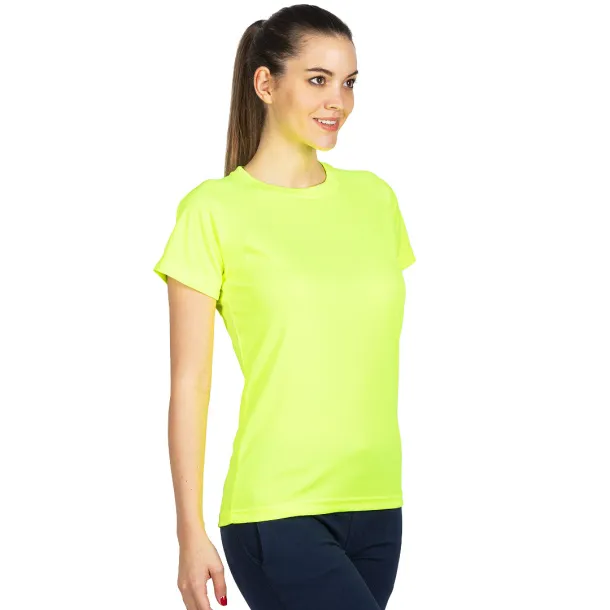 CROSSFIT LADY Ženska sportska majica kratkih rukava, 130 g/m3 Neon žuta