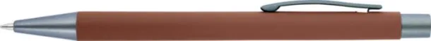 EMMETT Aluminium ballpen brown