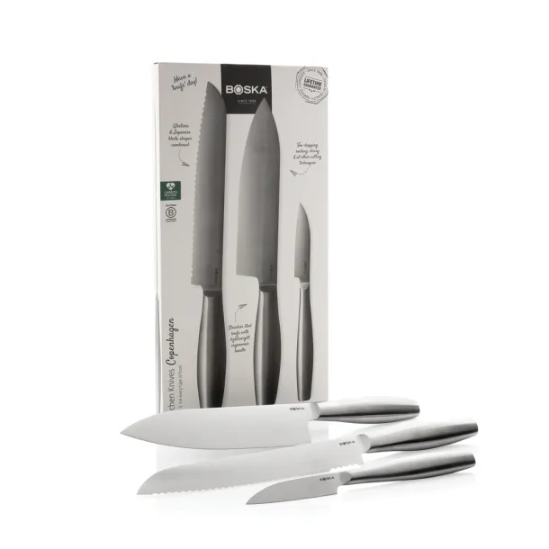 Copenhagen BOSKA Kitchen Knives, set of 3 - Boska steel 