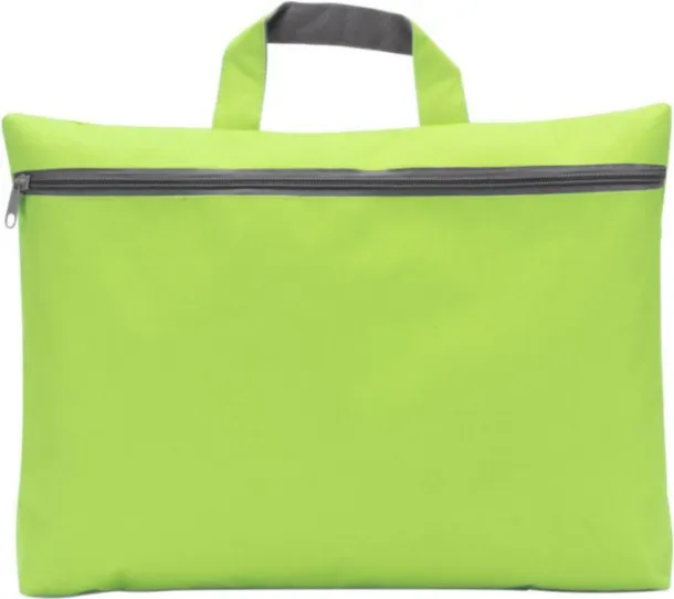 ELFRIEDA Polyester (600D) conference bag lime