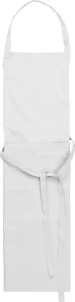 LUKE Cotton and polyester (240 gr/m²) apron Bijela