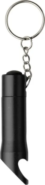 CARLA Aluminium 2-in-1 key holder Crna