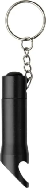 CARLA Aluminium 2-in-1 key holder Crna