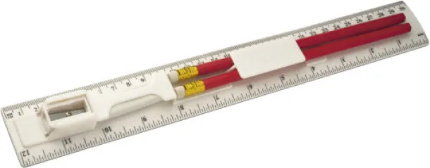 PASCALE PS ruler with pencil Bijela