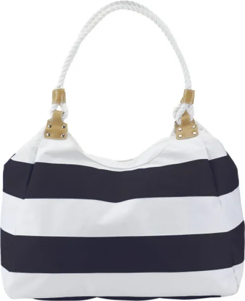 CHRISTOPHER Polyester (600D) beach bag blue white