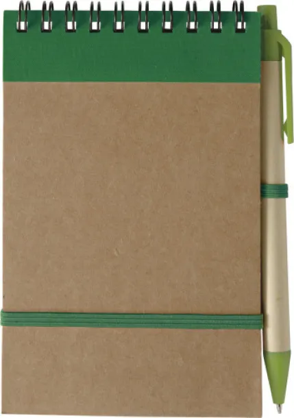 EMORY Cardboard notebook green