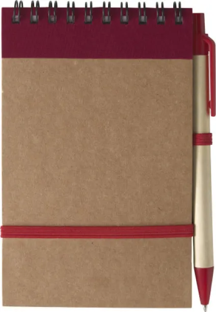 EMORY Cardboard notebook red