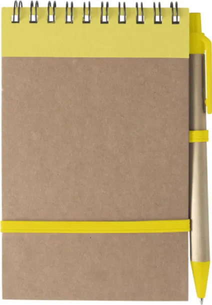 EMORY Cardboard notebook yellow