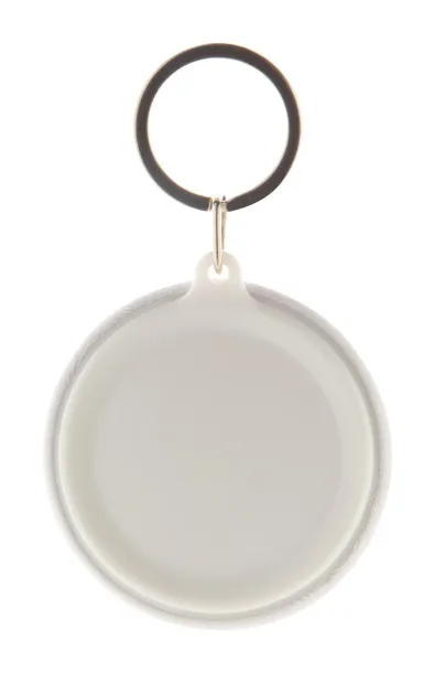 KeyBadge RPET Maxi pin button keyring White