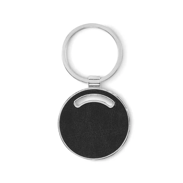 LIRCLE Round shape key ring Black