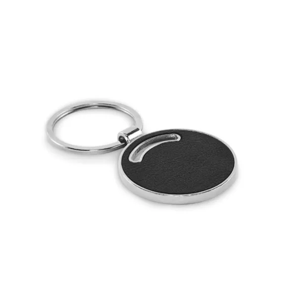 LIRCLE Round shape key ring Black