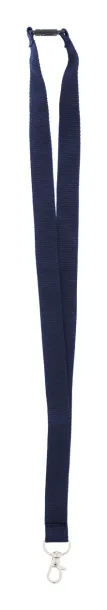 Revent RPET lanyard Dark blue