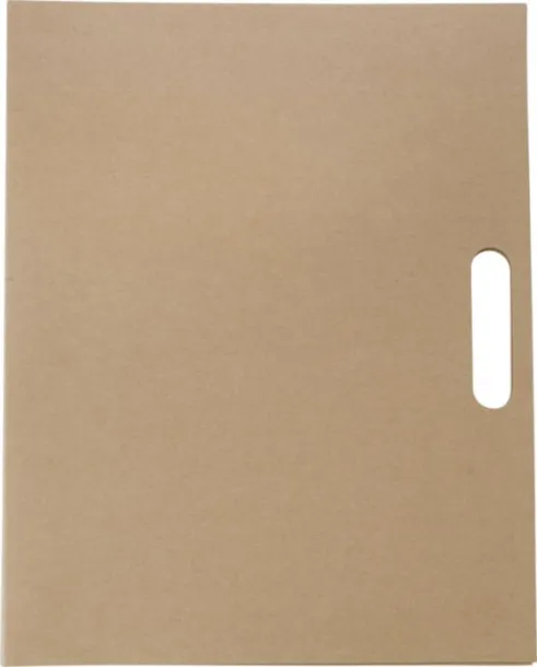 CHARLIE Cardboard memo folder brown