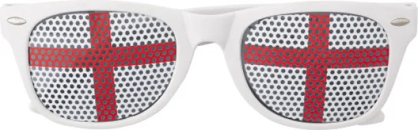 LEXI Plexiglass sunglasses with country flag red white