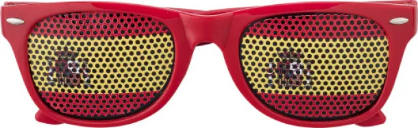 LEXI Plexiglass sunglasses with country flag red yellow