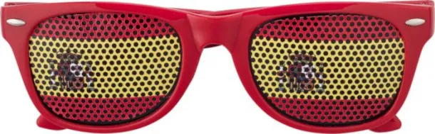 LEXI Plexiglass sunglasses with country flag Crvena Žuta