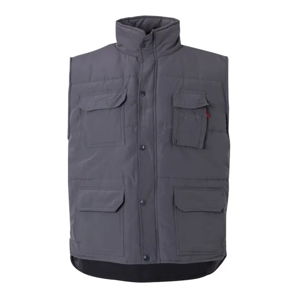 VL MEFITIS Multi-pocket padded vest (220g/m²), in polyester (100%) Grey