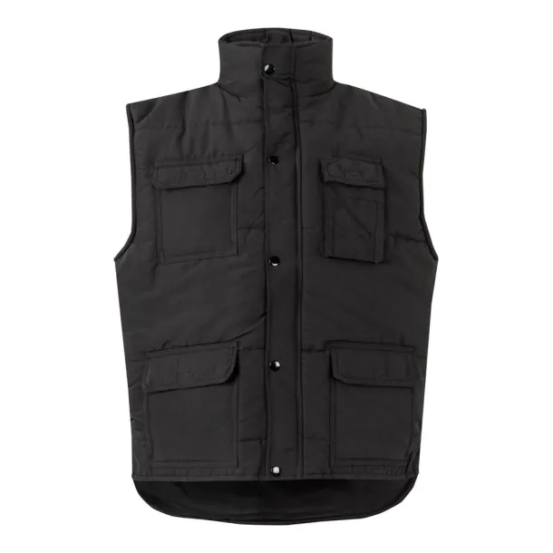 VL MEFITIS Multi-pocket padded vest (220g/m²), in polyester (100%) Black