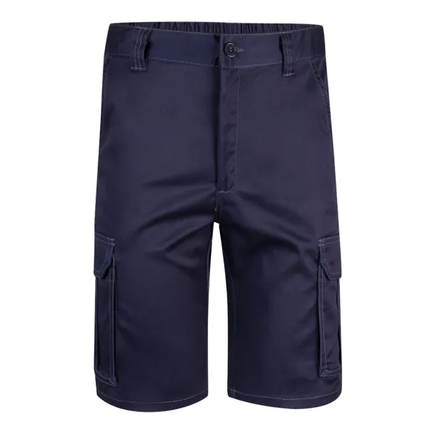 VL HEBE Multi-pocket stretch Bermuda shorts (240g/m²), in cotton (46%), EME (38%) and polyester (16%) Blue