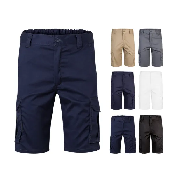 VL HEBE Multi-pocket stretch Bermuda shorts (240g/m²), in cotton (46%), EME (38%) and polyester (16%)