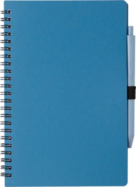 MASSIMO Wheat straw notebook with pen blue