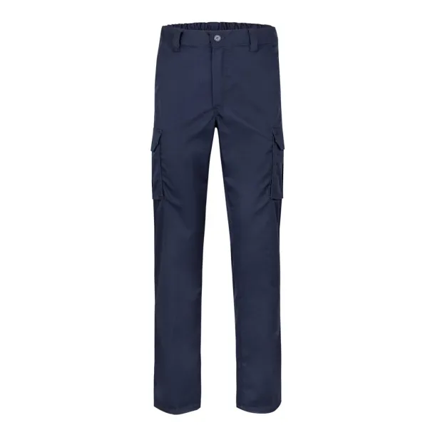 VL PAN Multi-pocket stretch trousers (290g/m²), in cotton (46%), EME (38%) and polyester (16%) Navy Blue