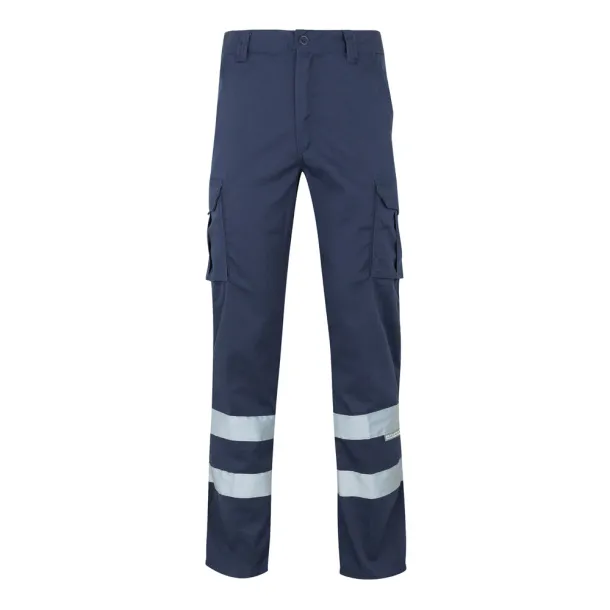 VL DIONYSUS Multi-pocket stretch trousers (240g/m²), in cotton (46%), EME (38%) and polyester (16%) Navy Blue