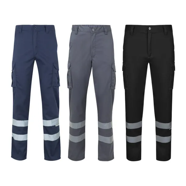 VL DIONYSUS Multi-pocket stretch trousers (240g/m²), in cotton (46%), EME (38%) and polyester (16%)