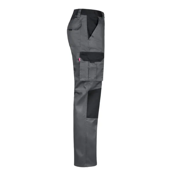 VL NJORD Two-tone multi-pocket twill trousers (240 g/m²), in cotton (35%) and polyester (65%) Grey