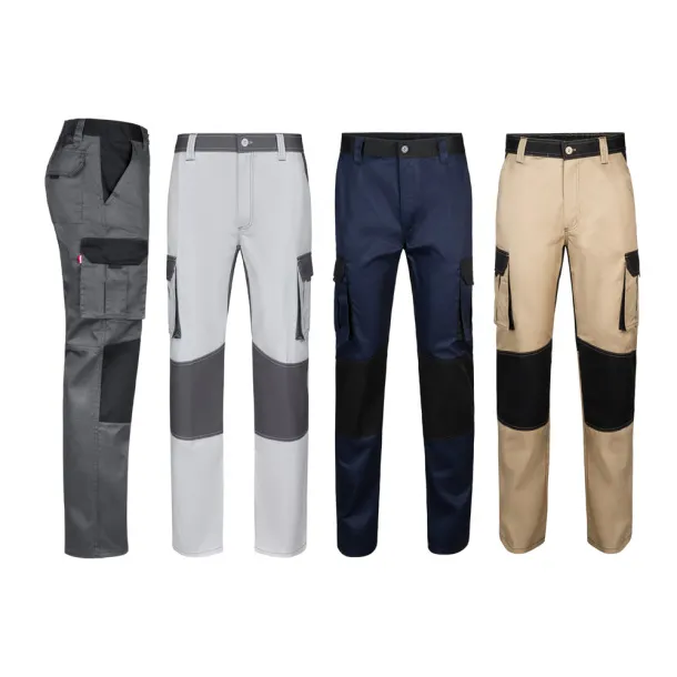 VL NJORD Two-tone multi-pocket twill trousers (240 g/m²), in cotton (35%) and polyester (65%)