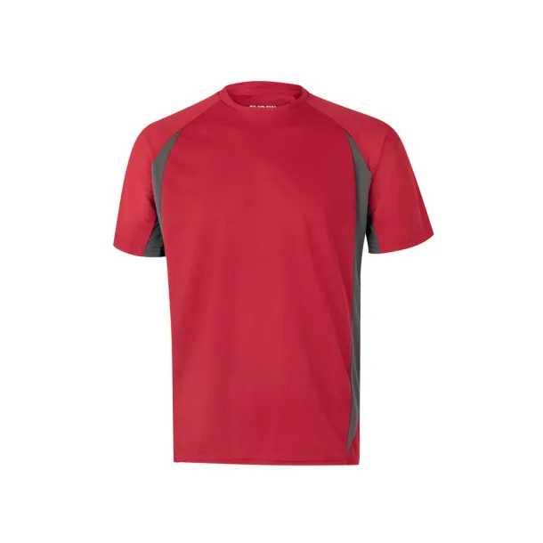 VL SLAYER Two-tone bird-eye technical t-shirt (160g/m²), in polyester (100%) - Result Winter Essentials Red Grey