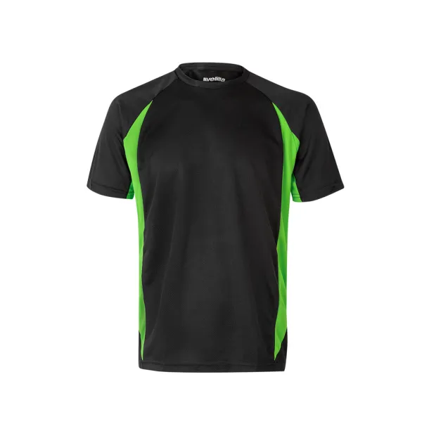 VL SLAYER Two-tone bird-eye technical t-shirt (160g/m²), in polyester (100%) - Result Winter Essentials Black Green