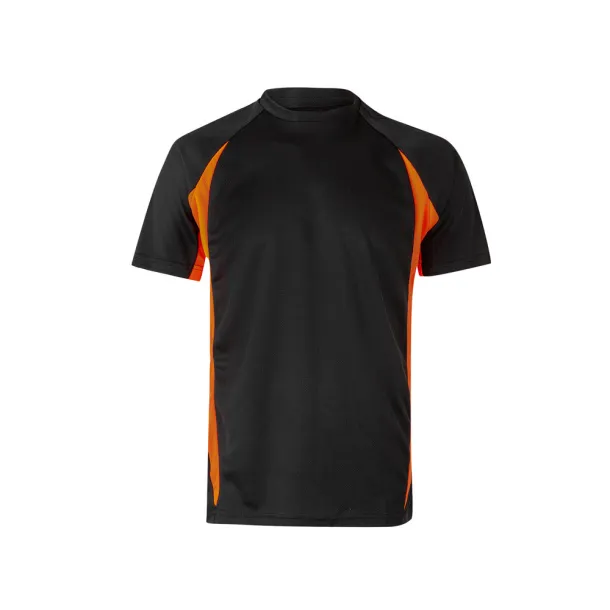 VL SLAYER Two-tone bird-eye technical t-shirt (160g/m²), in polyester (100%) - Result Winter Essentials Black Orange