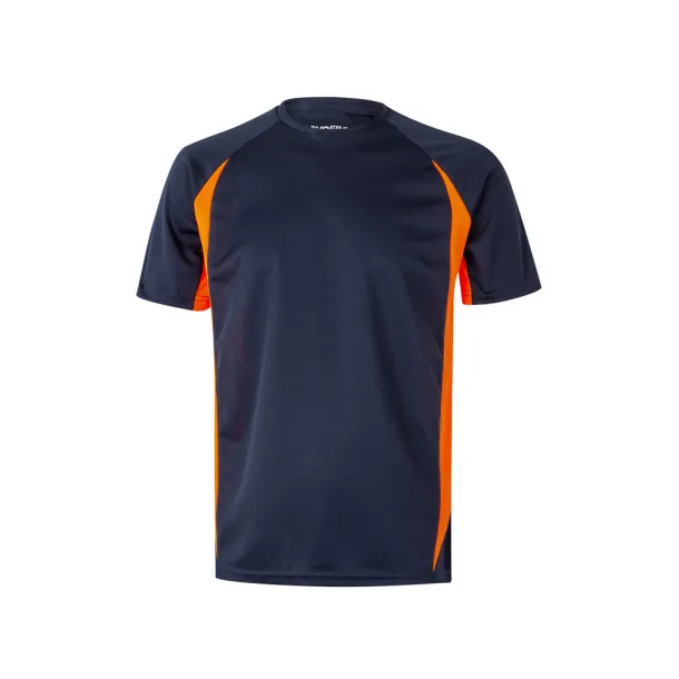 VL SLAYER Two-tone bird-eye technical t-shirt (160g/m²), in polyester (100%) - Result Winter Essentials Navy Blue Orange