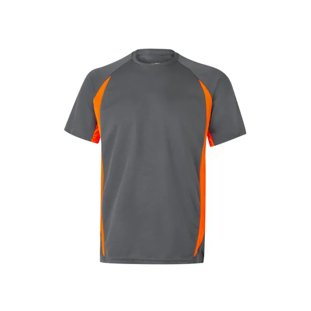 VL SLAYER Two-tone bird-eye technical t-shirt (160g/m²), in polyester (100%) - Result Winter Essentials Grey Orange