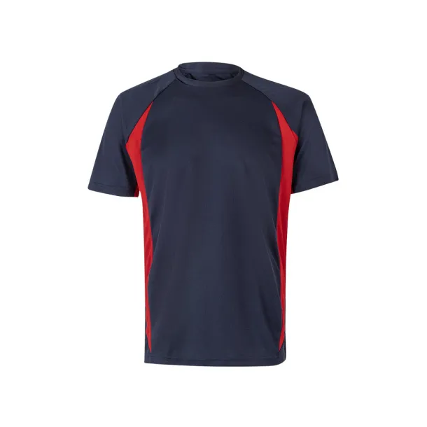 VL SLAYER Two-tone bird-eye technical t-shirt (160g/m²), in polyester (100%) - Result Winter Essentials Navy Blue Red