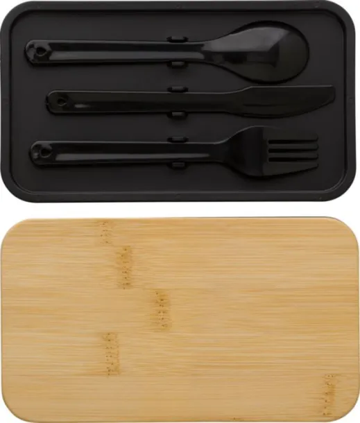 Maxton PP dvoslojna kutija za ručak Crna