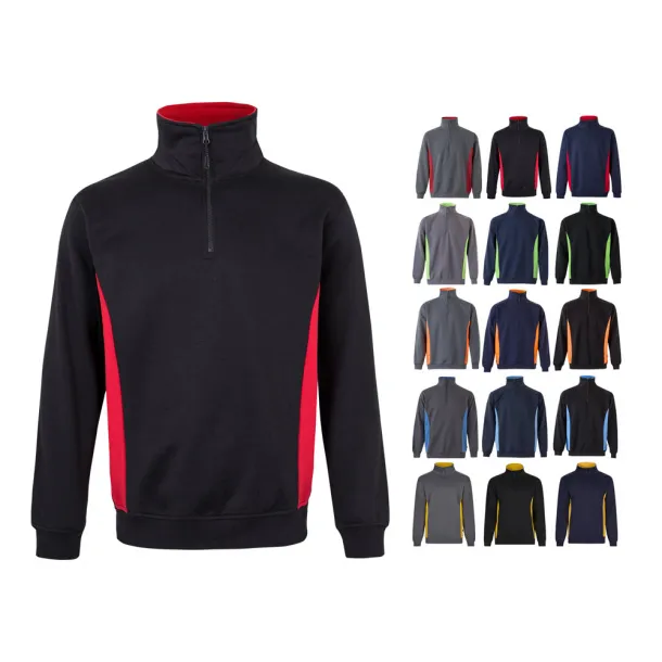 VL SVAROG Two-tone terry sweatshirt (260g/m²), in polyester (65%) and cotton (35%)